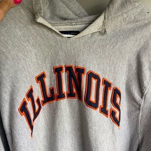Vintage Oversized Illinois Hoodie